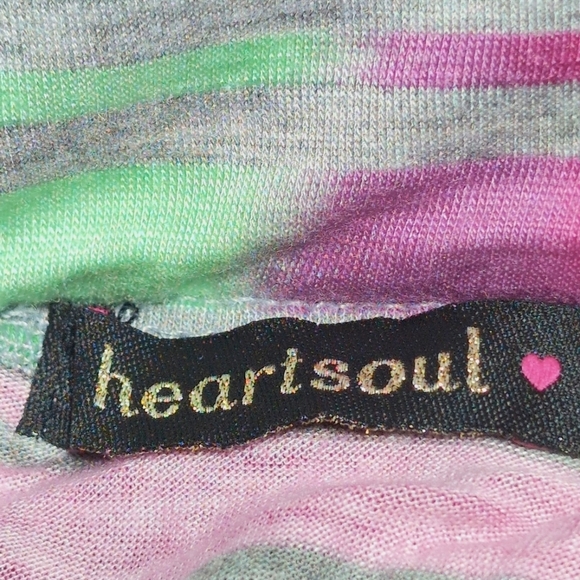 HeartSoul Asymmetrical Pink and Green Skirt NWT - Picture 5 of 6